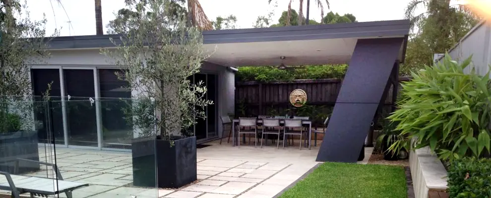 Modern insulated roofing panel patio